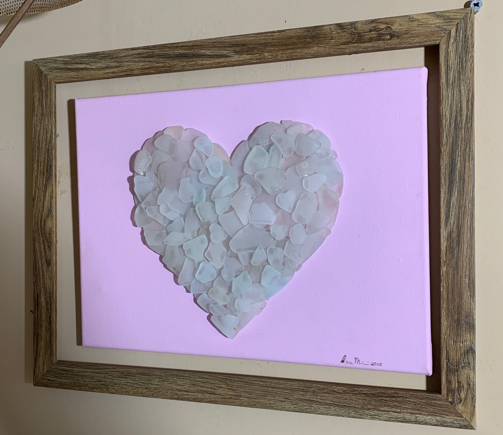 Seaglass heart