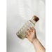 Vintage MCM Holmegaard Primula Apothecary Jar Ribbed Glass Cork w/ Stopper