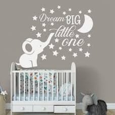 Boys girls nursery elephant decal decor