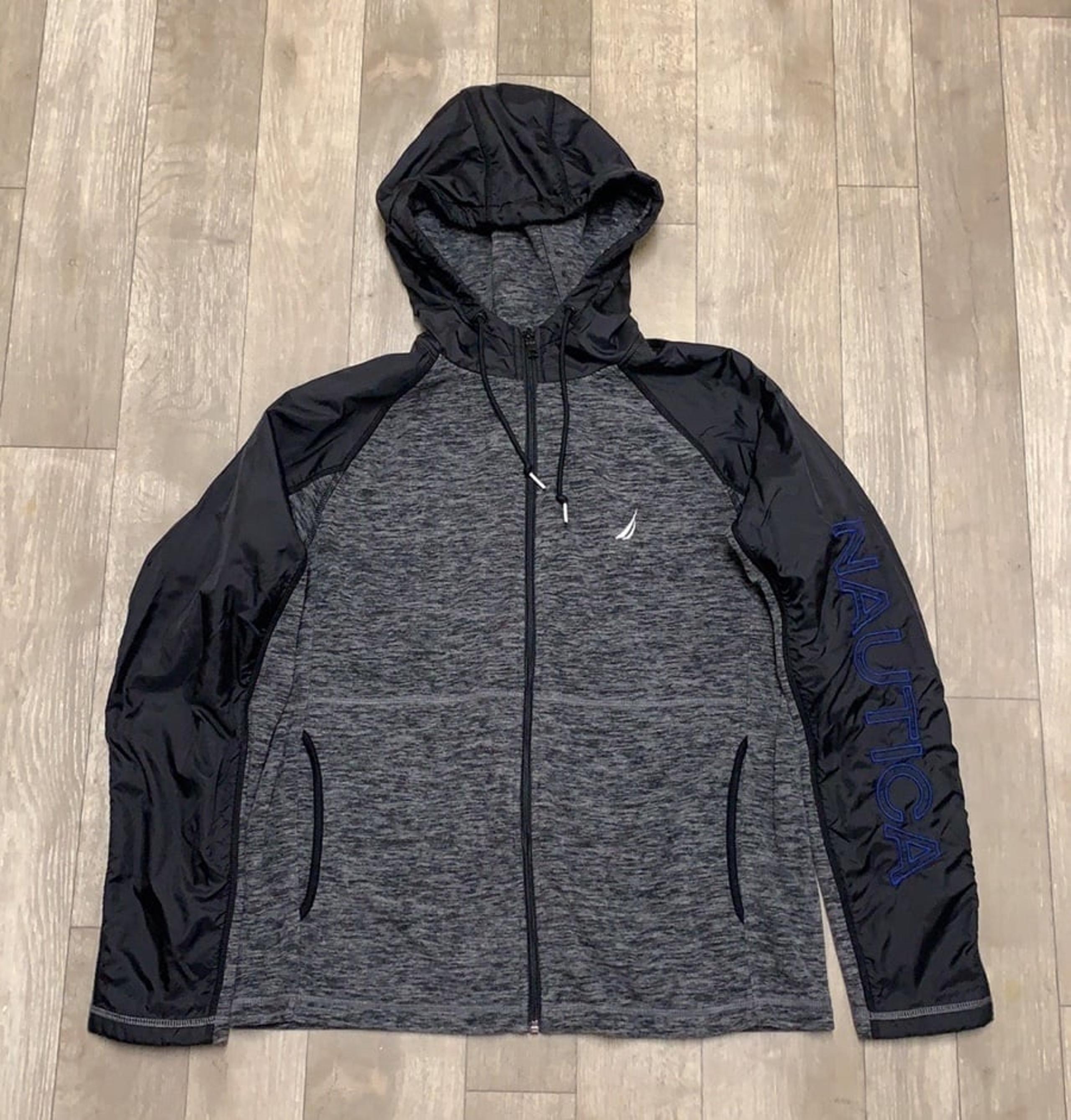 Mens Nautica Fleece Hooded Jacket