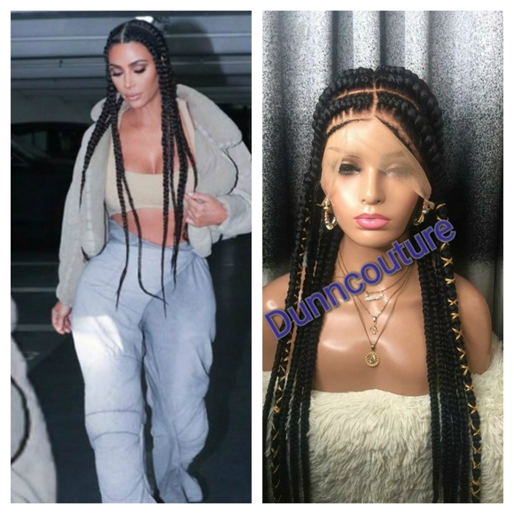 Kim Kardashian Pop Smoke Wig