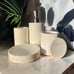 NEW 4Pc Genuine Marble Bath Set