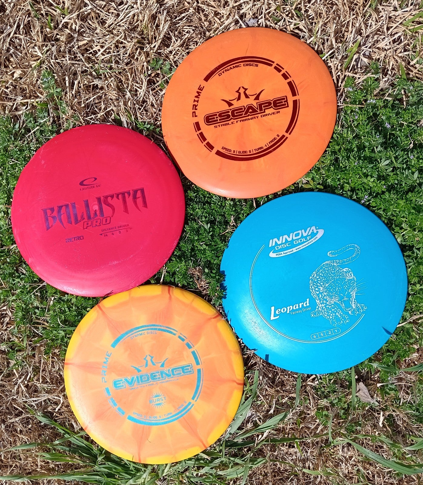 BEGINNER FRIENDLY Disc Golf Set, 3 DRIVERS & 1 MIDRANGE