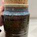 Minnesota Wild Rice Canister jar Crock pottery with cork lid
