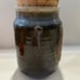 Minnesota Wild Rice Canister jar Crock pottery with cork lid