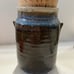 Minnesota Wild Rice Canister jar Crock pottery with cork lid