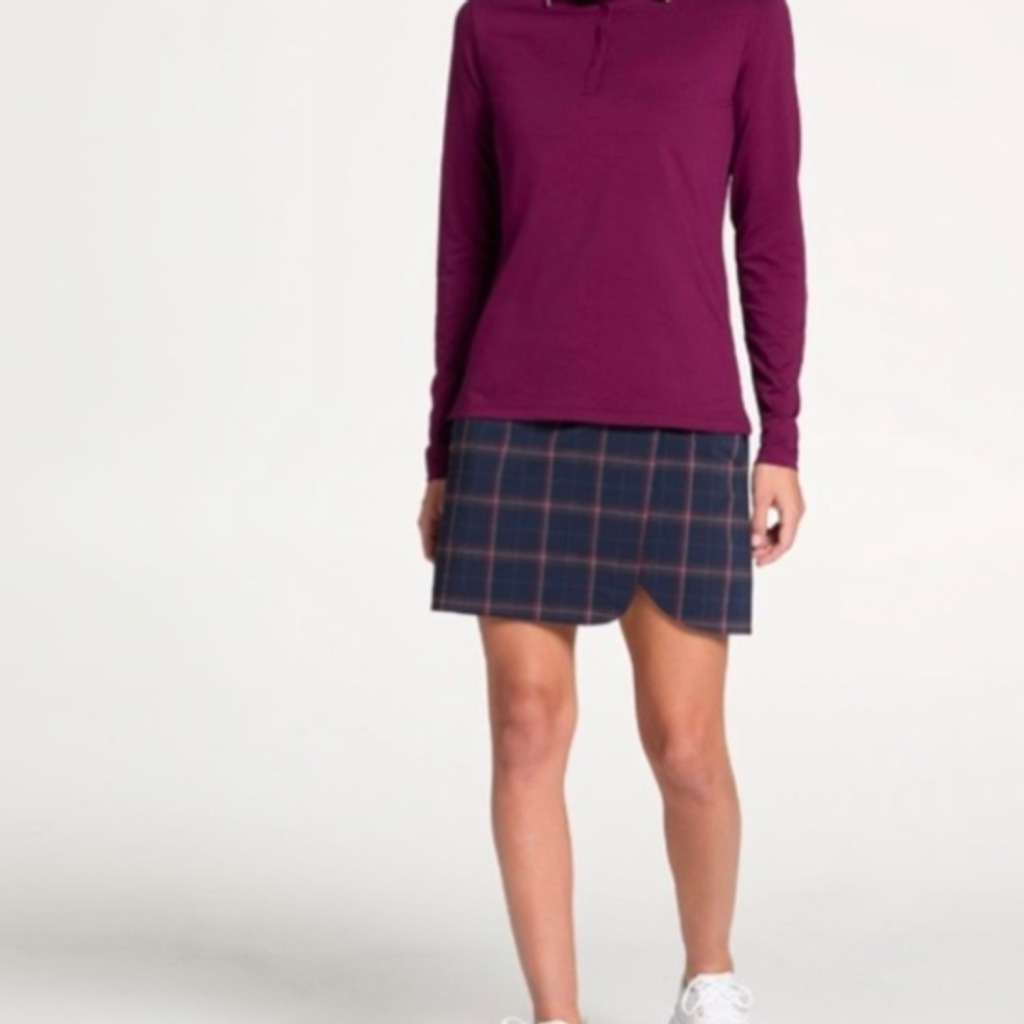 Walter Hagen Club House Plaid Golf Skort Size 0