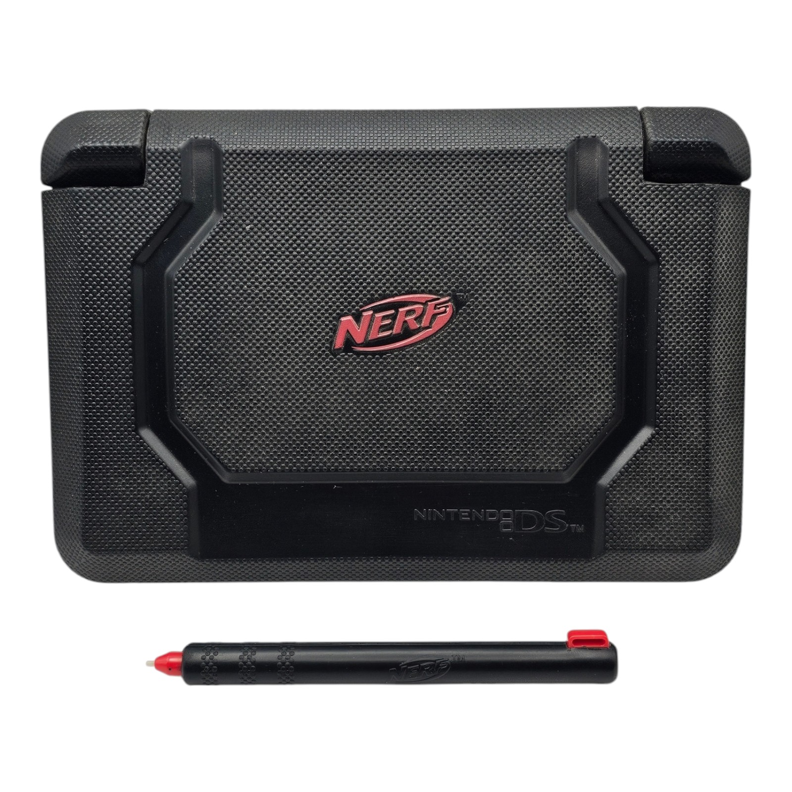 Nintendo DS Lite Nerf Carrying Case System Case Red Black With Stylus Protection