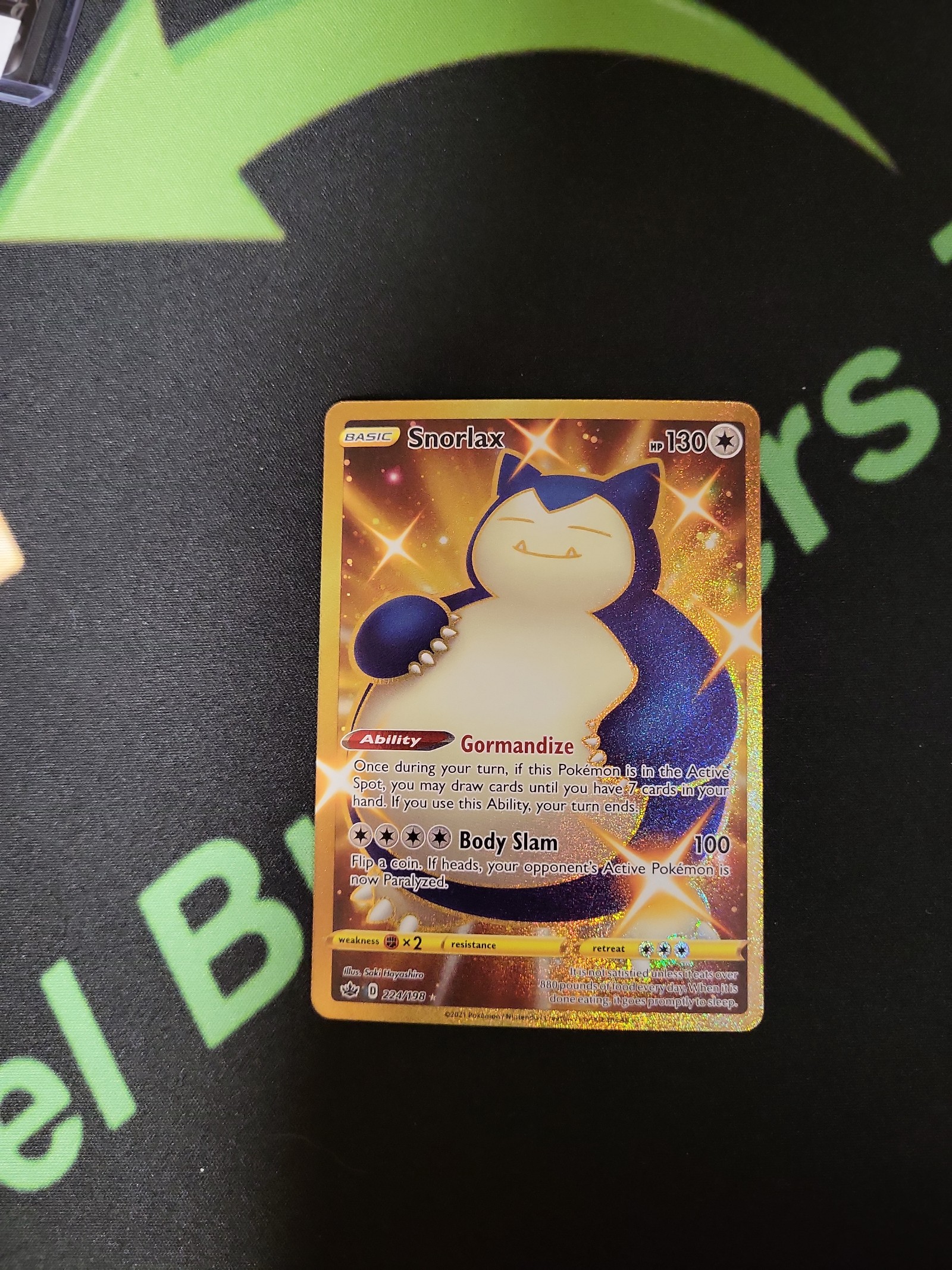 Pokemon Snorlax secret rare from chilling reign