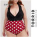 Torrid x Disney Minnie Mouse Ruffled Plunge One-Piece Swimsuit 2X 18 20