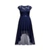 Elegant Navy Lace Plus Size Bridesmaid Party Maxi Dress Size 2xl