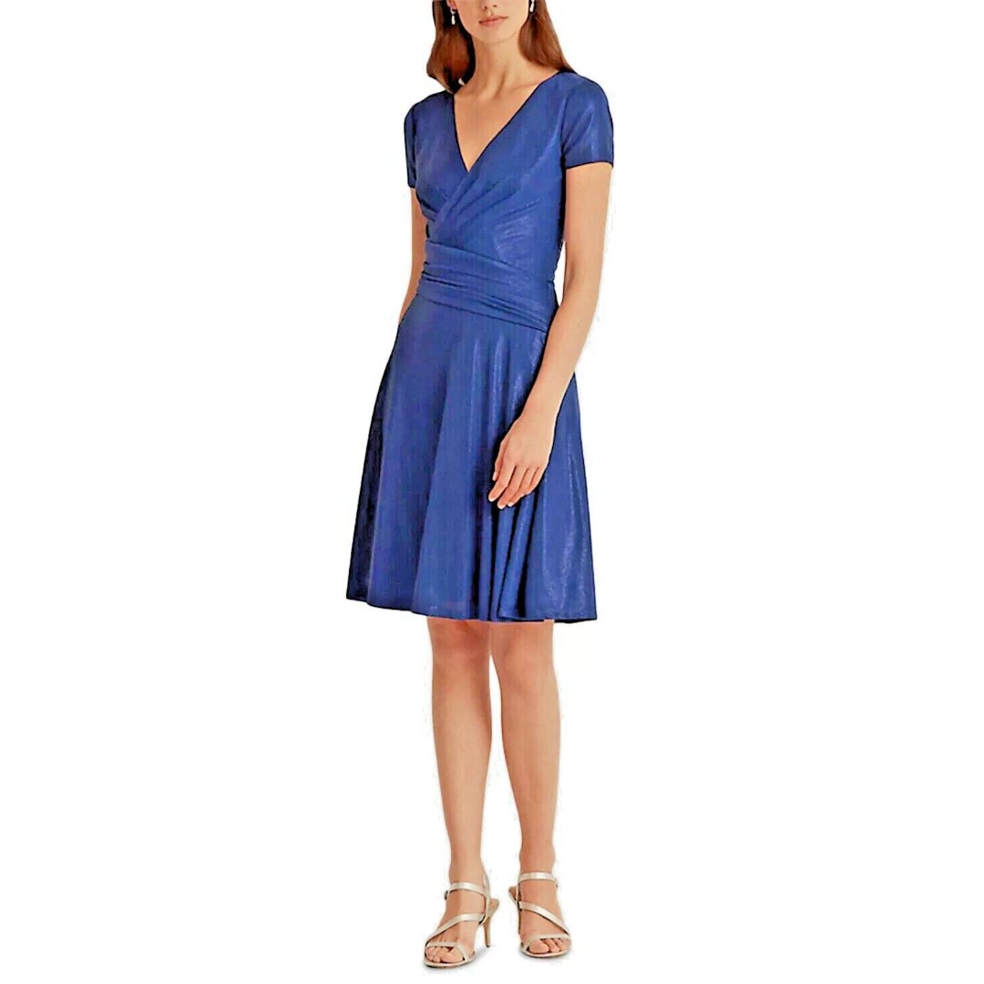 Lauren Ralph Lauren Women's Foil-Print Jersey Cocktail Dress