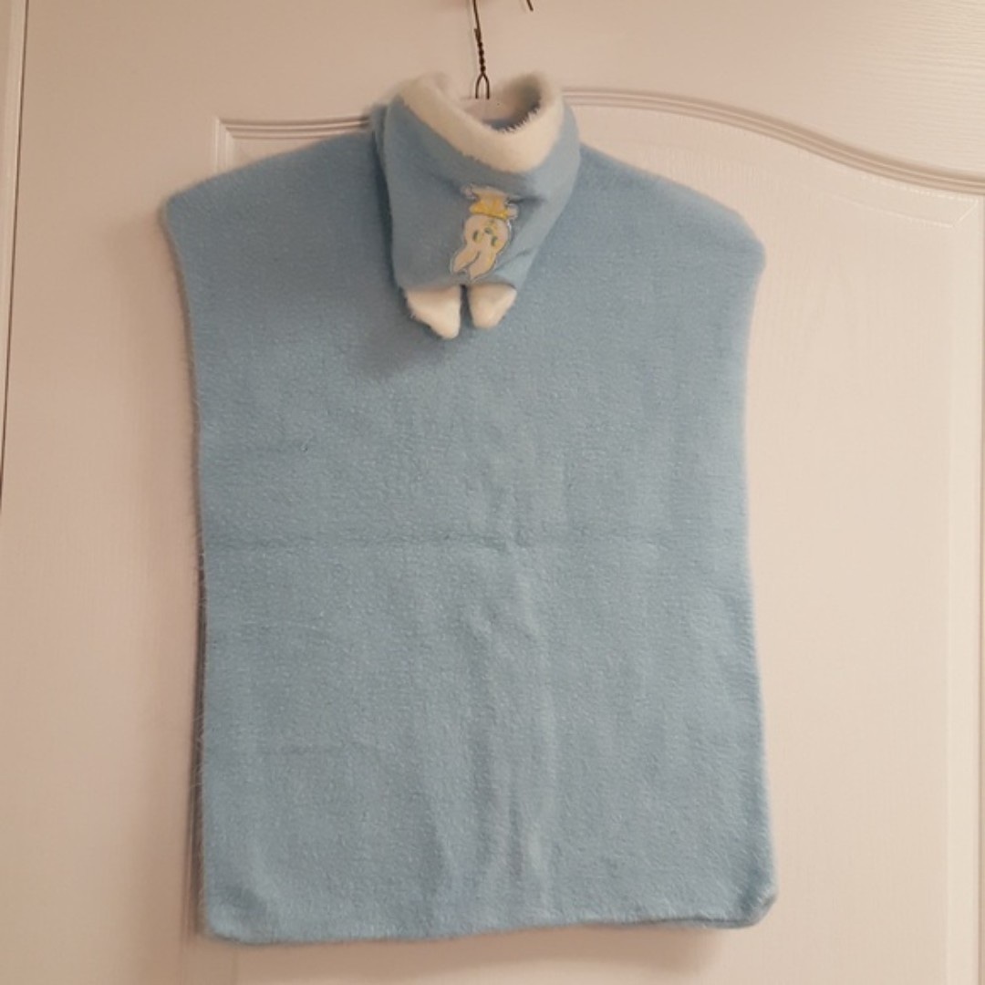 Vintage Blue Bunny Wearable Blanket