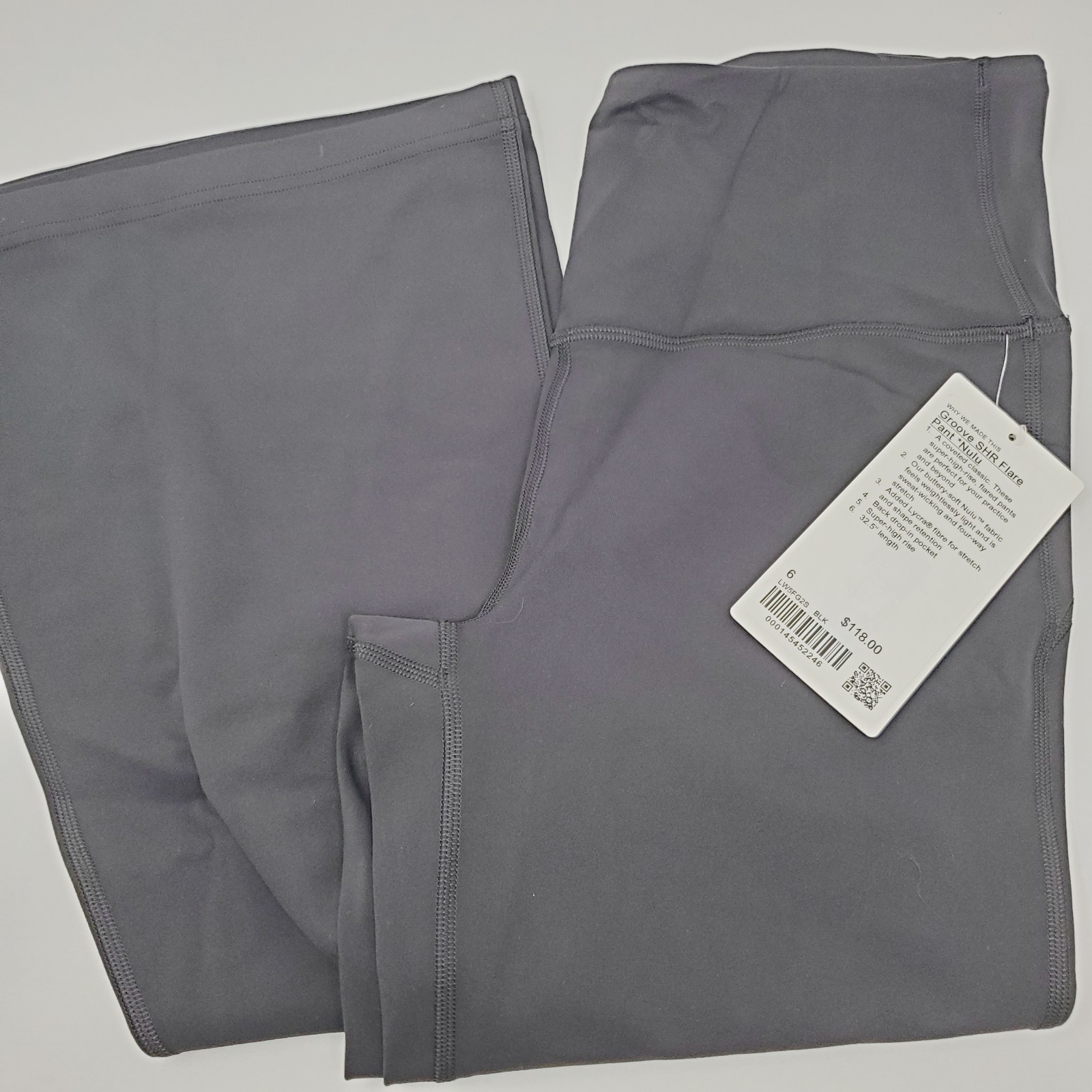 Lululemon groove super High Rise black new 100% authentic size 6