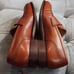 Peal & Co Brooks Brothers X61613 Brown Penny Loafers Mens Dress Shoes 10 England