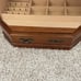 Vintage Mini Wardrobe Style Wooden Jewelry Box