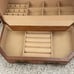 Vintage Mini Wardrobe Style Wooden Jewelry Box