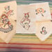 Vintage Flour Sack Towels Hand Embroidered Kitchen Housekeeping Towels