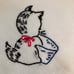 Vintage Flour Sack Towels Hand Embroidered Kitchen Housekeeping Towels
