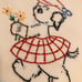 Vintage Flour Sack Towels Hand Embroidered Kitchen Housekeeping Towels