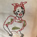 Vintage Flour Sack Towels Hand Embroidered Kitchen Housekeeping Towels