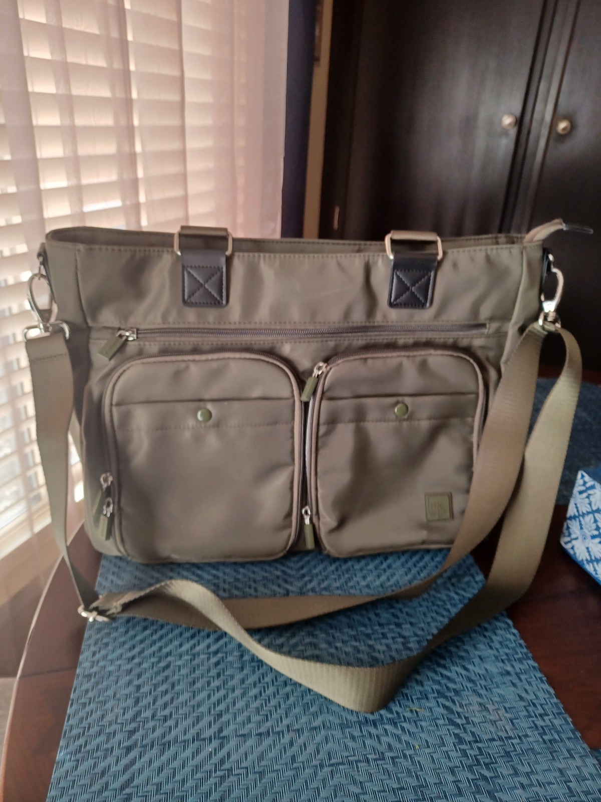 IHKWIP Catchall cargo large tote olive green
