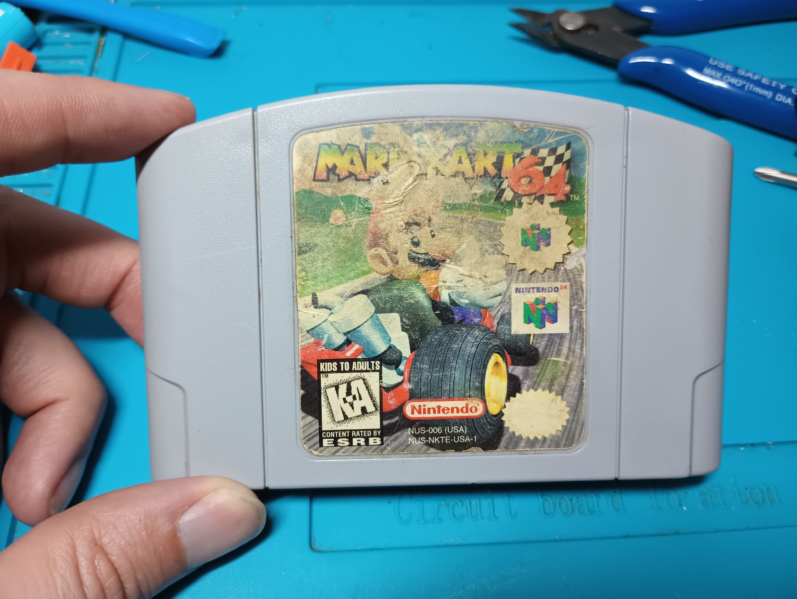 Mario Kart 64 (Nintendo 64, 1996) N64 Cartridge TESTED Working Worn Label