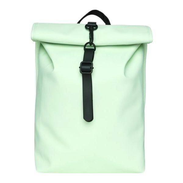 RAINS Backpack Rolltop Rucksack Mini Mineral Hike Waterproof Mint Green Gorpcore