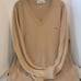 vintage IZOD LACOSTE BROWN PULLOVER V-NECK CROCODILE SWEATER
