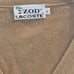 vintage IZOD LACOSTE BROWN PULLOVER V-NECK CROCODILE SWEATER