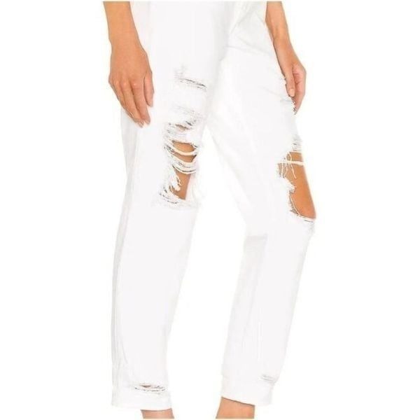 NWT Pistola Jeans Pants High Rise Distressed White Size 27
