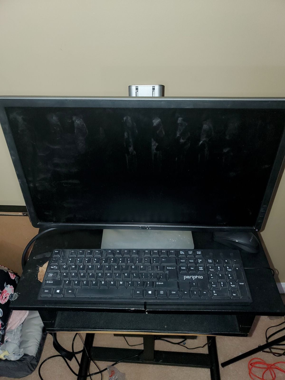 A computer desktop
