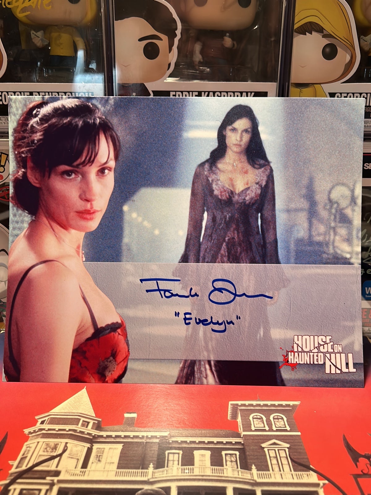 Famke Janssen signed 8x10 house on haunted hill
