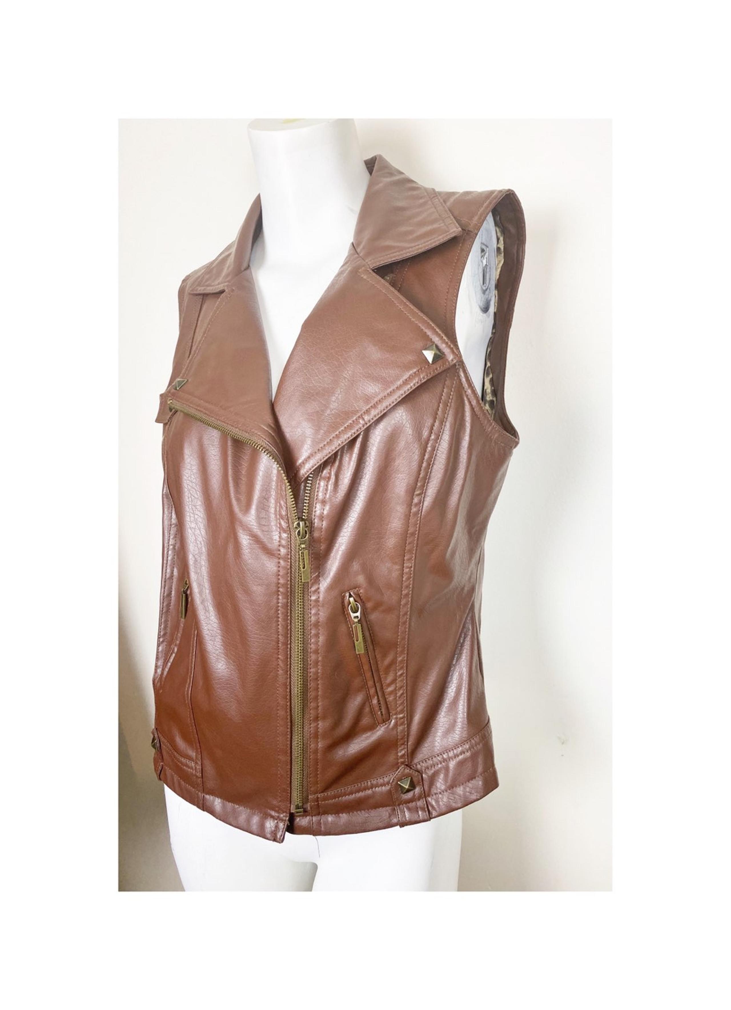 NEW Marc Bouwer leather studded vest
