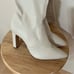 Larroude Christy Heeled Knee High Boot In Iced Vegan Stretch Leather NEW 7