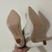 Larroude Christy Heeled Knee High Boot In Iced Vegan Stretch Leather NEW 7