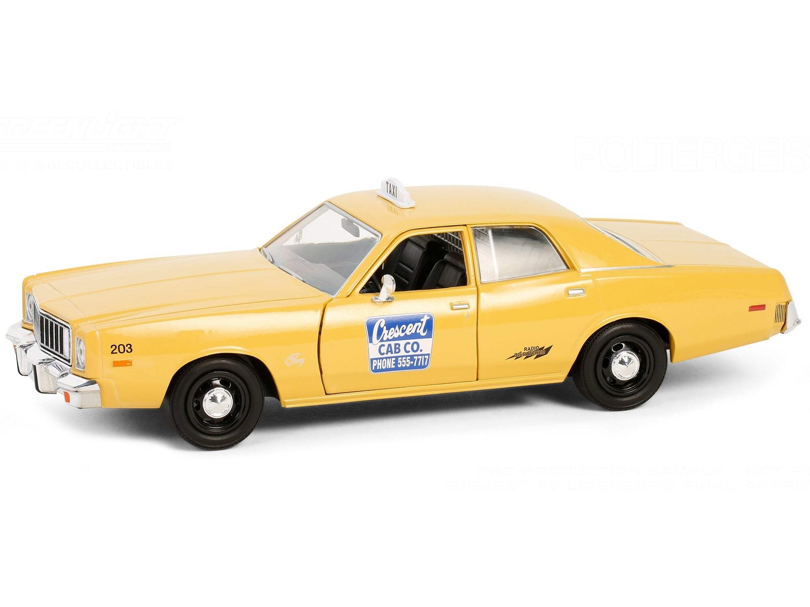 1975 Plymouth Fury Taxi Crescent Cab Co. Yellow Poltergeist (1982) Movie Ho