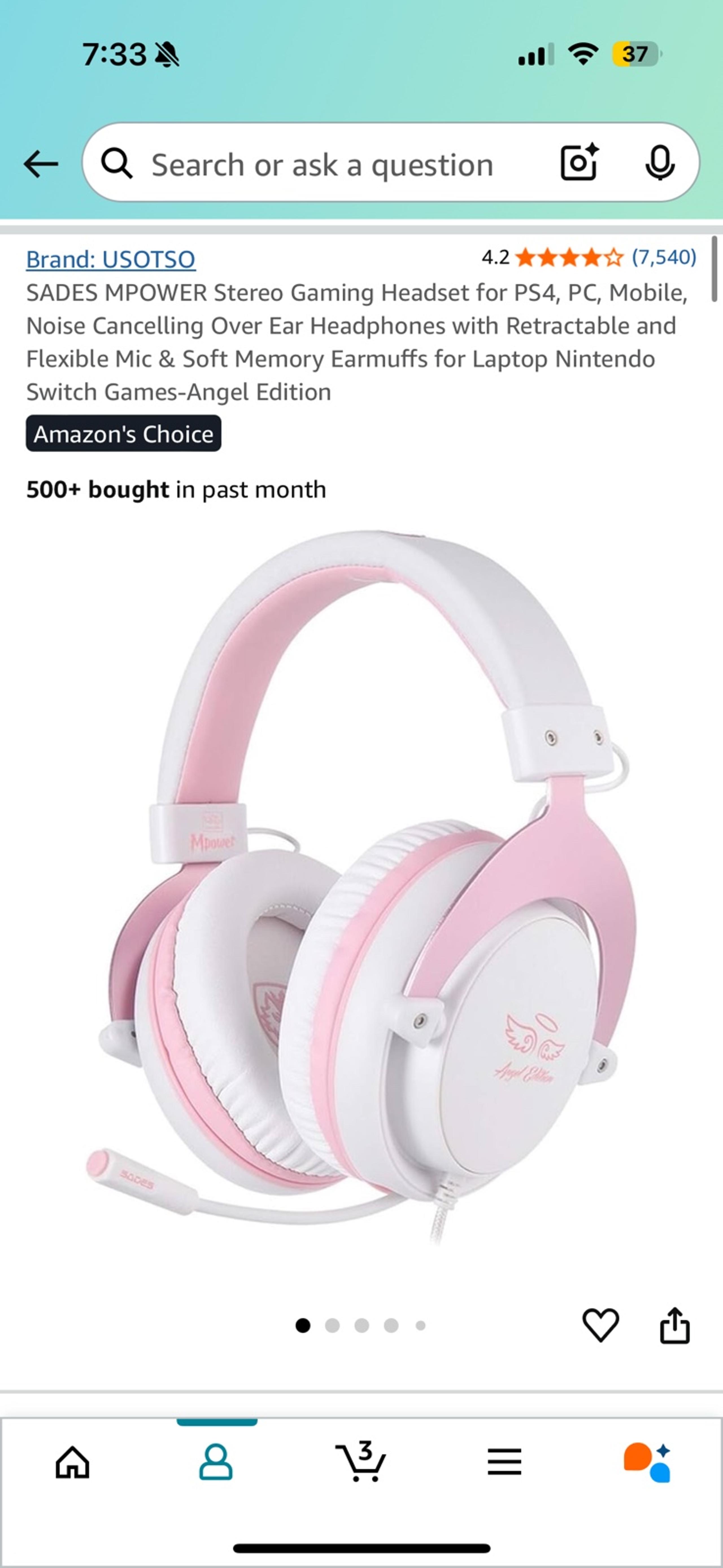 SADES Angel edition headphones