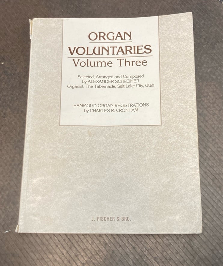 Organ music book