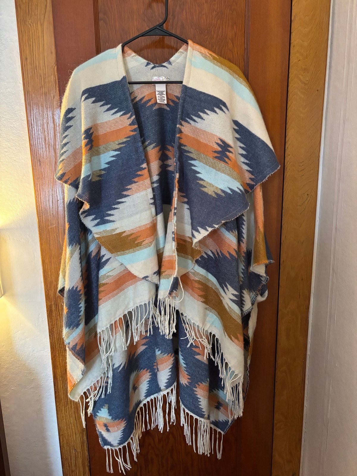 Free People Crossroads Oversized Poncho One Size