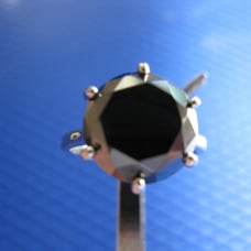 4.52ct 100% REAL NATURAL BLACK DIAMOND RING, CERTIFICATE,FR EE DIA TESTER Size 9