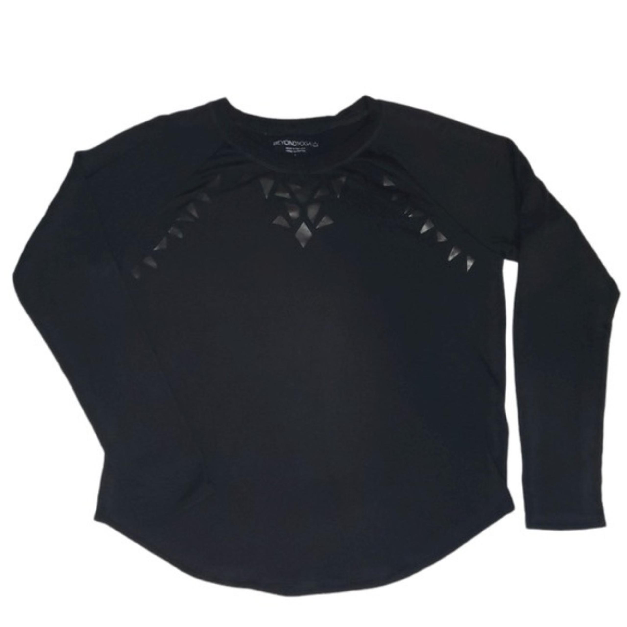 Beyond Yoga Calico Black Pullover Sweatshirt - Large