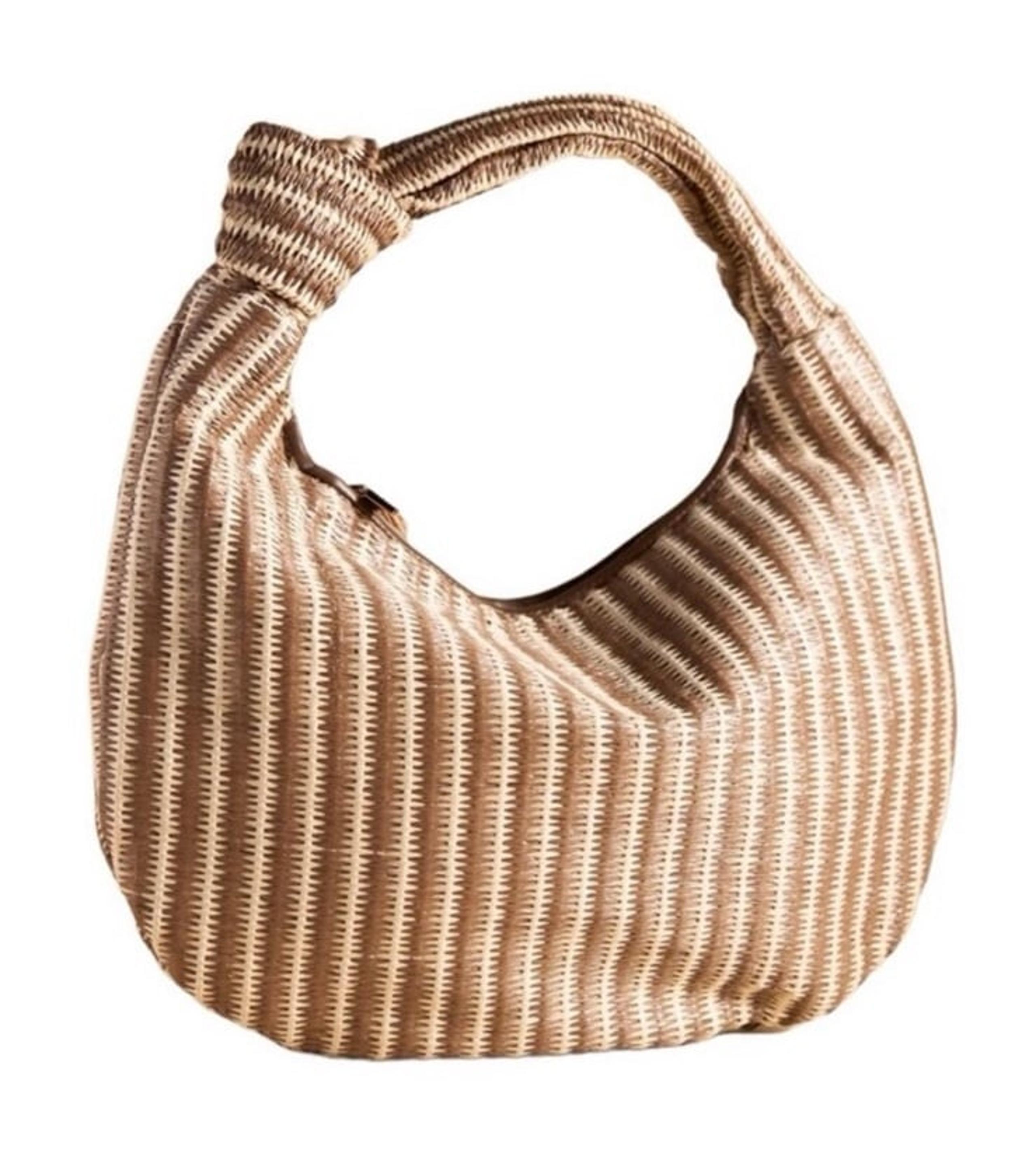 NWOT ANTHROPOLOGIE x Melie Bianco The Brigitte Satchel: Raffia Edition in brown