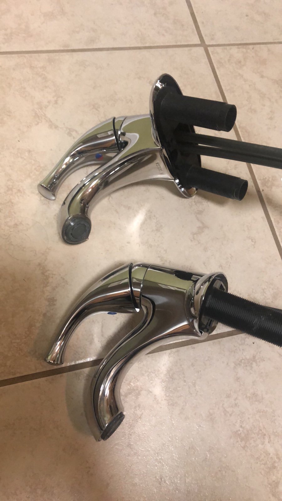 Delta Centerset Classic Faucets - set of 2 - Chrome