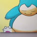 Hand Painted Pokemon Wall Art: Snorlax - 12 in. x 12 in.