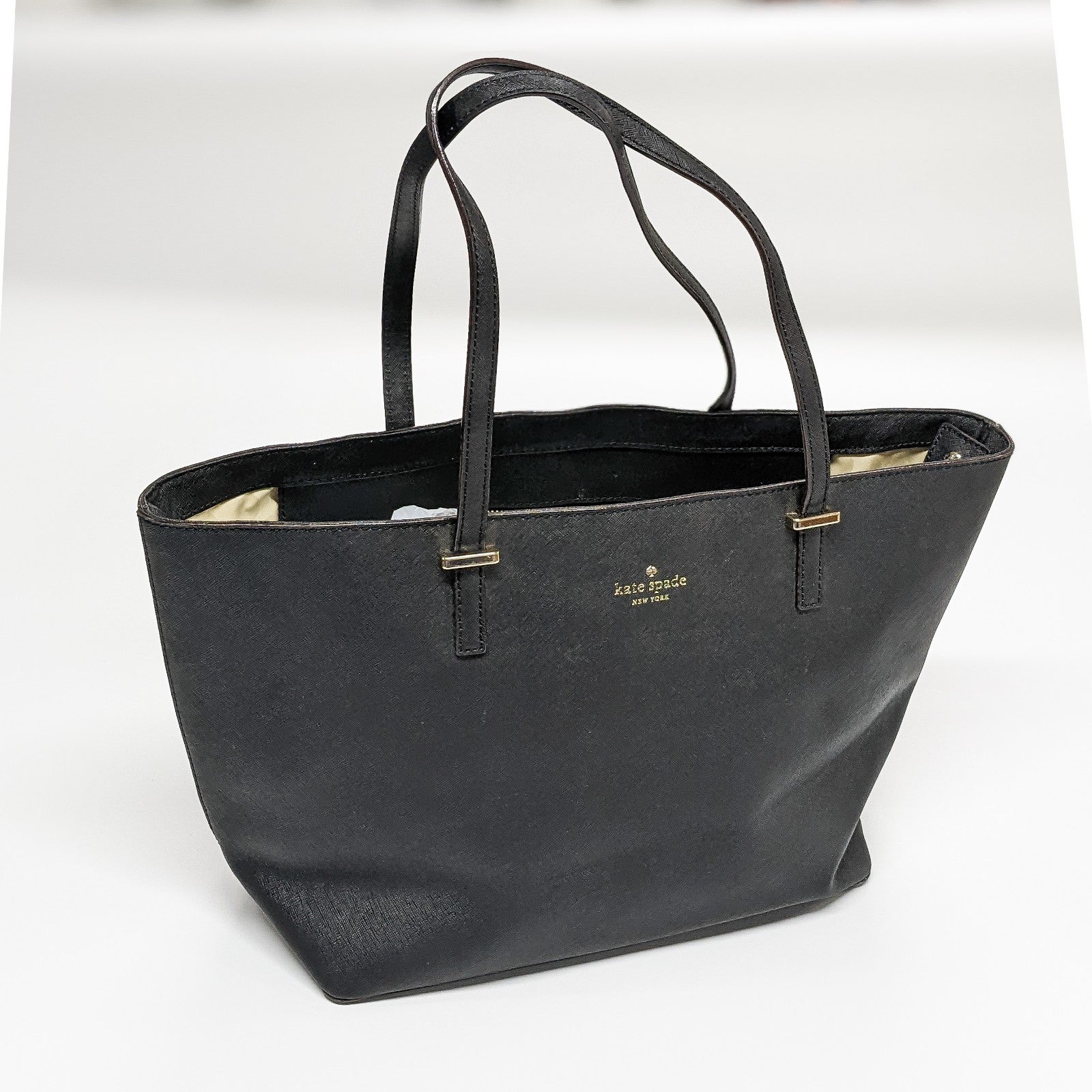 Kate Spade Cedar Street Harmony Black Leather Tote
