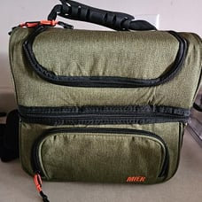 New Dual Compartment Lunch Bag Tote with Shoulder Strap for Men and Women