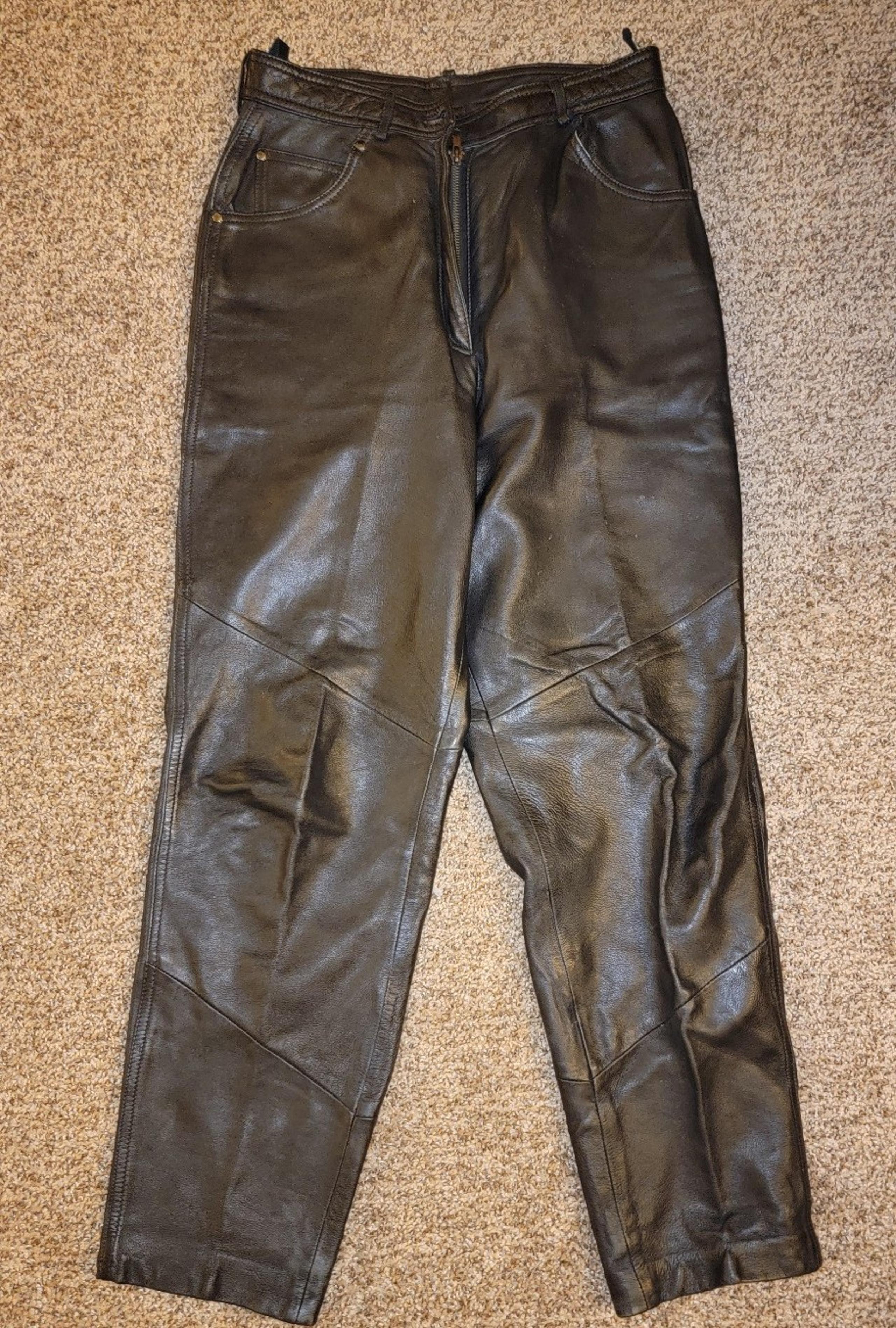 Wilson Womens Leather Pants sz 12 vintage 29"