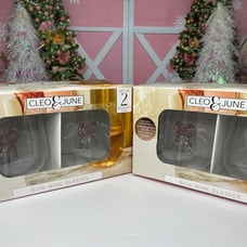 Cleo June Bow wine glasses, 2 sets