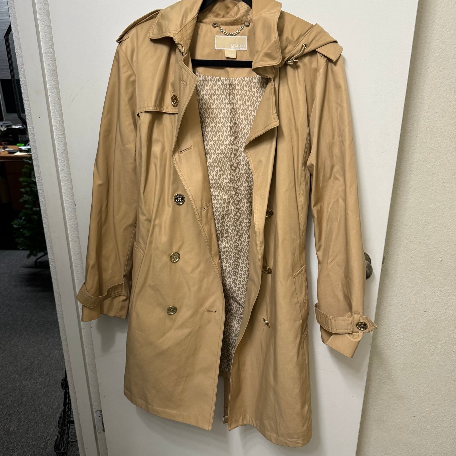 MICHAEL Michael Kors Tan Trench Coat